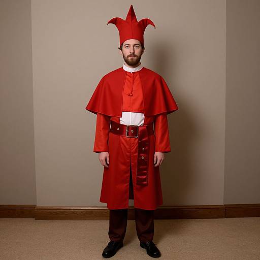 Funny Pope Costume with Jester Hat