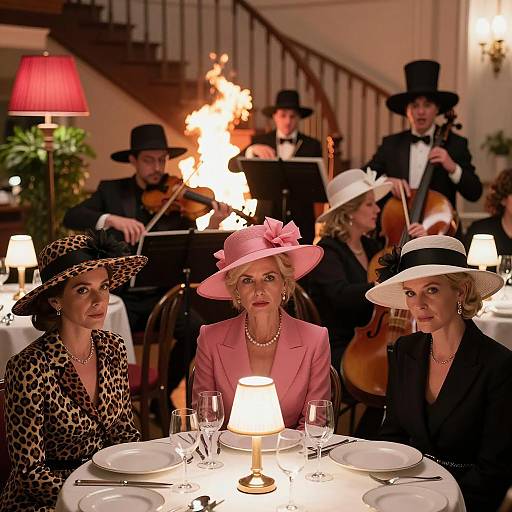 Elegant Dinner Party with Live Classical Musicians