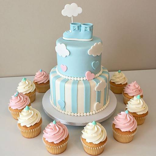 Elegant Pastel Baby Shower Centerpiece