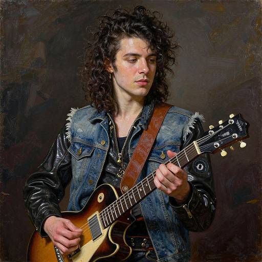 Impasto Punk Rock Portrait