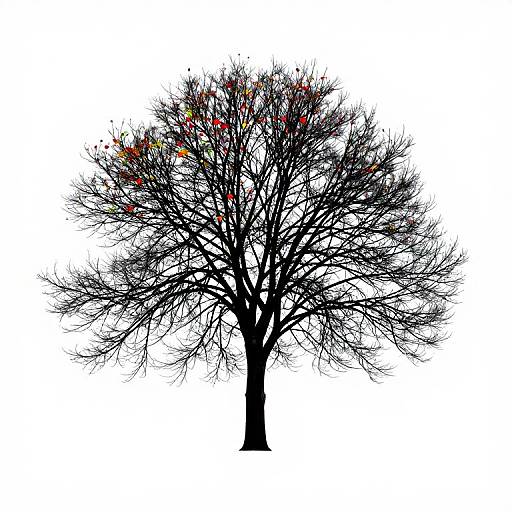 Minimalist Stylized Tree Art