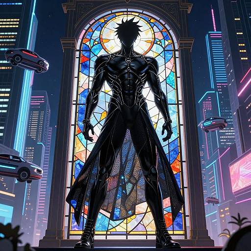 Neon City Metal Guardian