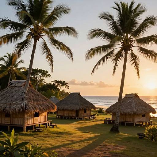 Oceania Island Village at Sunset