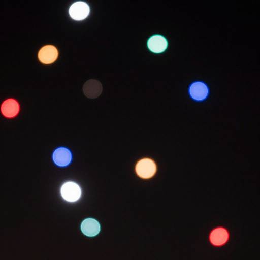 Festive Multi-Colored Bokeh Lights