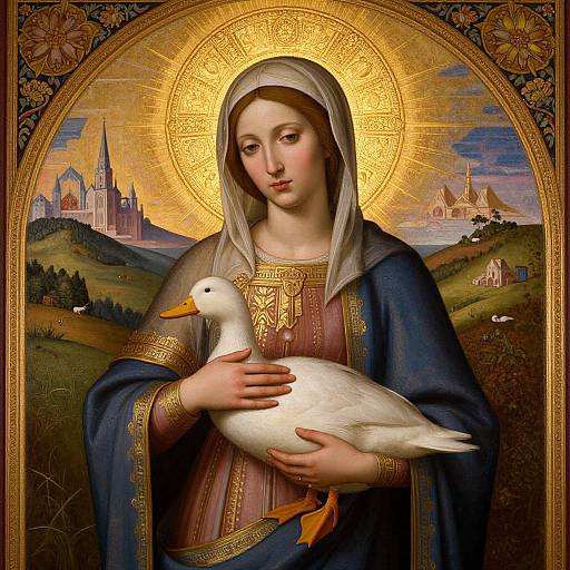 Hyper-Realistic Medieval Virgin Mary