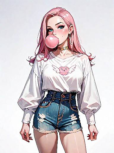 Bubblegum Pink Oversized Knit Casual Chic