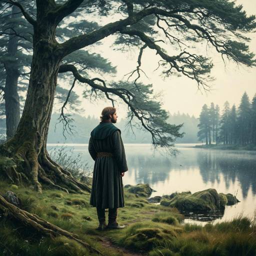 Finn MacCool in Misty Celtic Forest