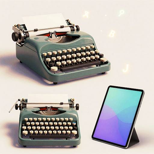 Artistic Fusion of Vintage and Modern Tech