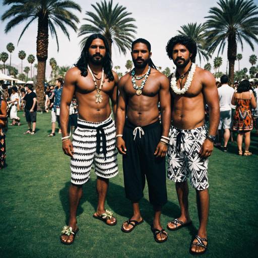 Vibrant Coachella Costume for Men