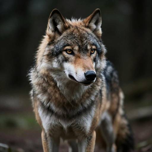 Realistic Anime Anthro Wolf Portrait