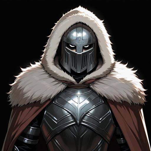 Mysterious Warrior in Dark Armor Mysterious Warrior in Dark Armor