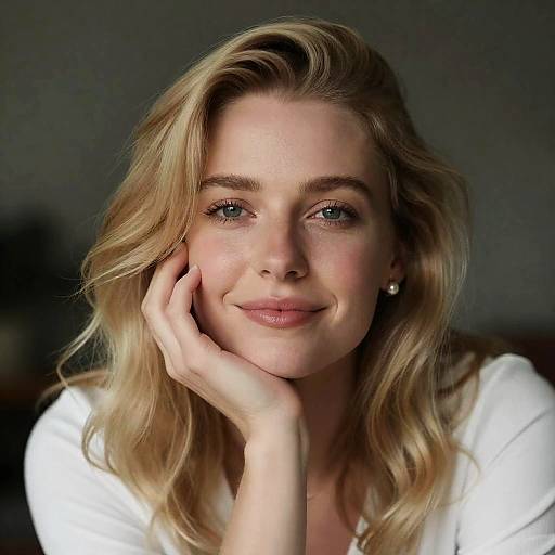 Elegant Portrait of a Smiling Woman