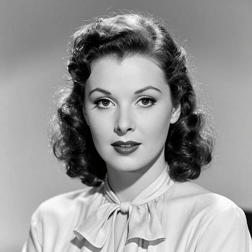 Vintage Hollywood Glamour Portrait