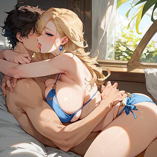 Sunset Coral Bikini Fashion Photography