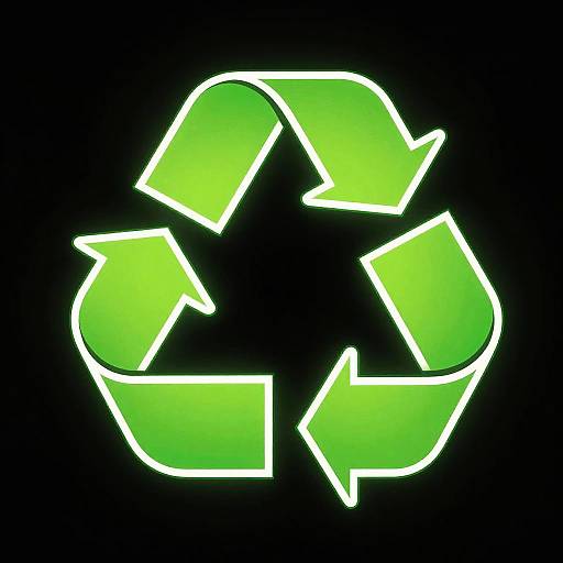 Electrified Green Recycle Logo