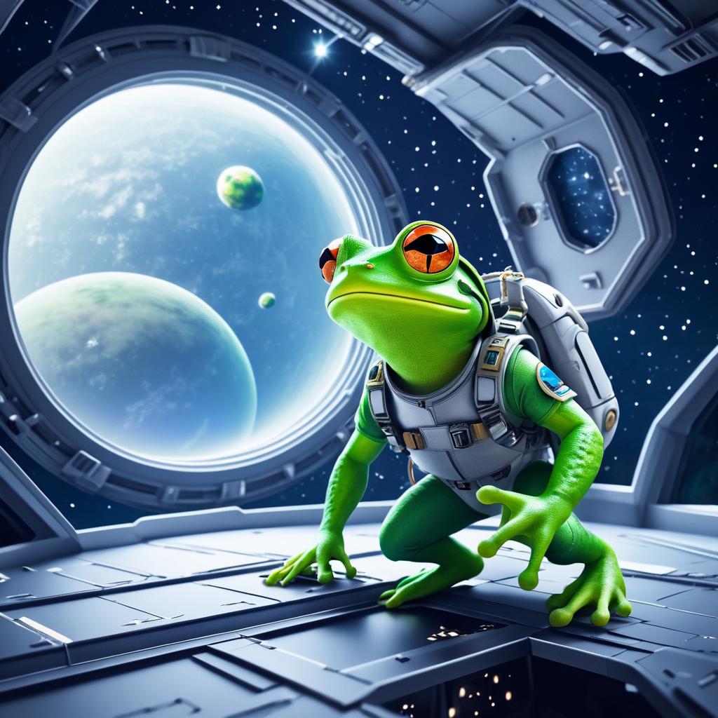 Frog Explorer in Space Adventures