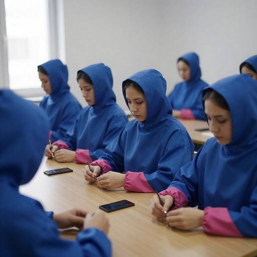 Mysterious Gathering in Dim Light