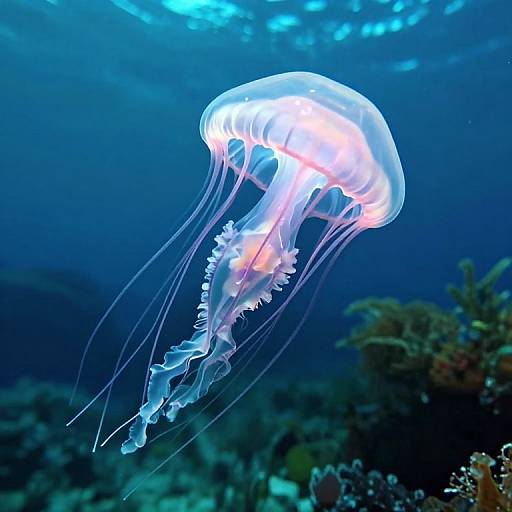 Ethereal Jellyfish in Pandora's Depths