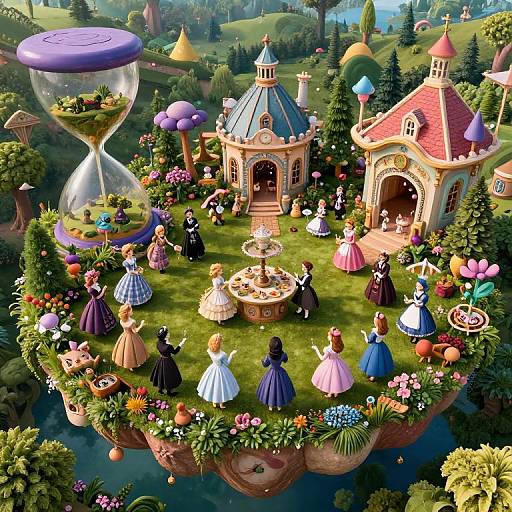 Whimsical Victorian Floating Garden Party