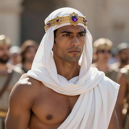 Photorealistic Ares Costume Close-Up