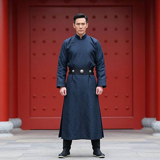 Man in Shang Chi Wenwu Costume