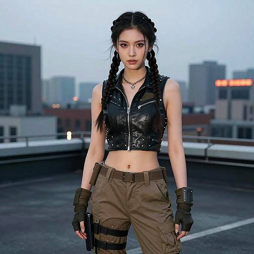 Urban Warrior Braid Fashion Shoot