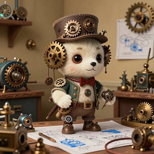 Whimsical Steampunk Inventor Tyuzu