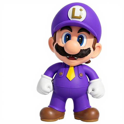 Waluigi in Purple Suit and Hat