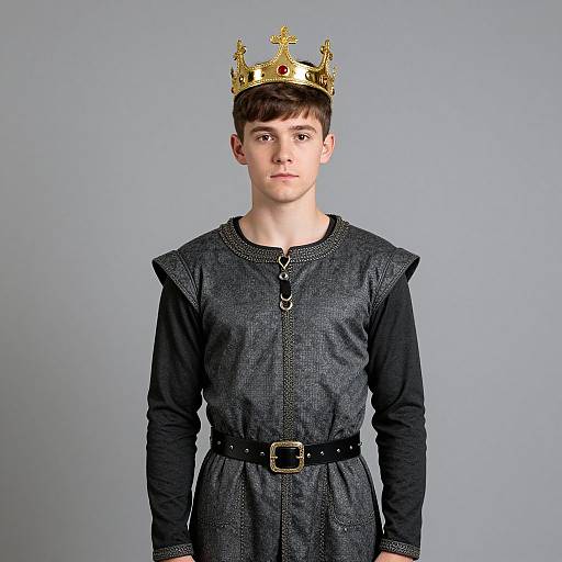 Realistic English King in Crown
