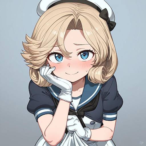 Illustration of Janus (kancolle), kantai collection in the style of Difman