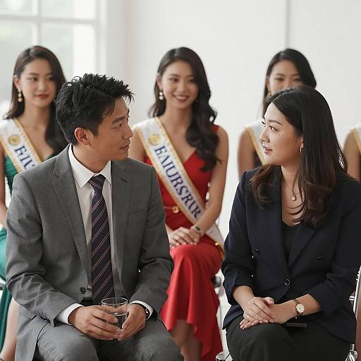 Pageant Event with Attendees and Contestants