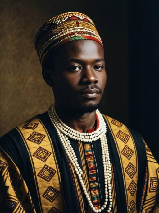 Cinematic Portrait of African Fashion