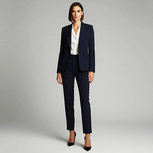 Professional Elegance: Woman in Kelsey Plum Outfit