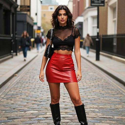 Edgy Street Style Pear-Shaped Woman