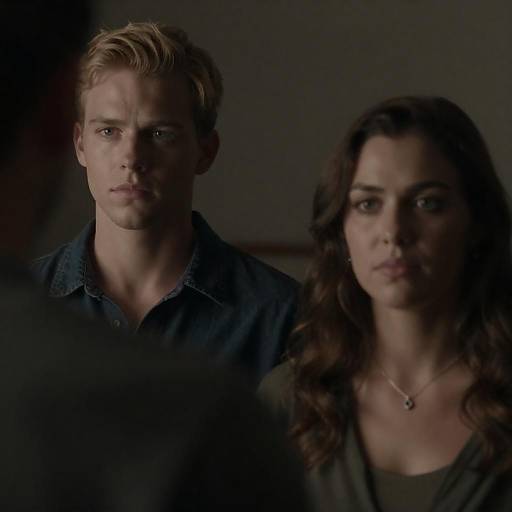 Dimly Lit Duo Partially Obscured Portrait