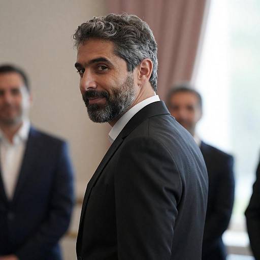 Elegant Portrait of a Smiling Man