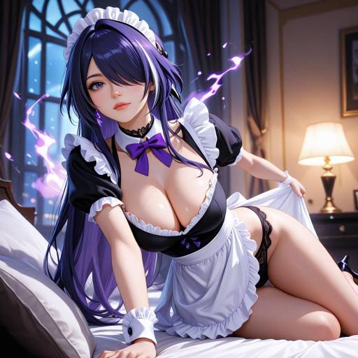 Intricate Cowboy Shot of Anime Maid