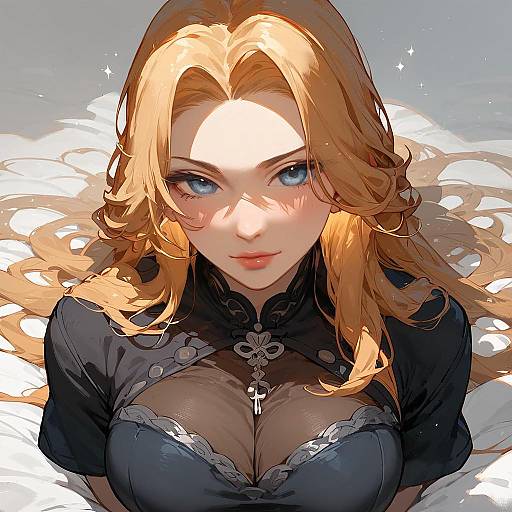 Matsumoto Rangiku in Black Kimono