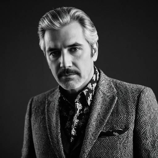 Vintage Style Man in 1970s Menswear
