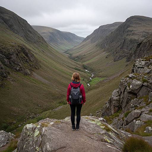Woman Overlooking Corrieshalloch Gorge