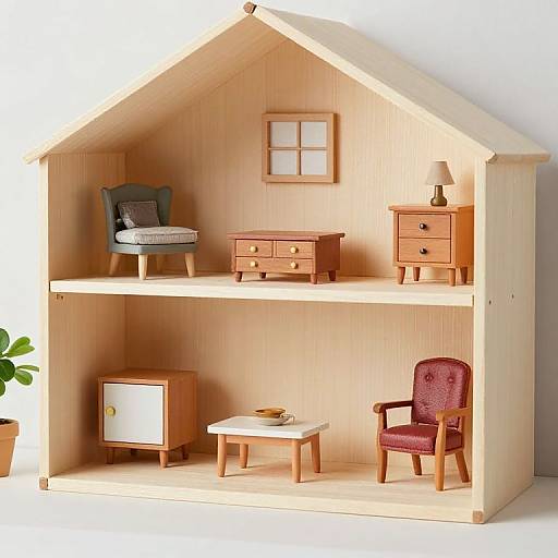 Dollhouse Room with Schneegass Furniture
