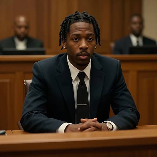 Wood Carving Courtroom Portrait