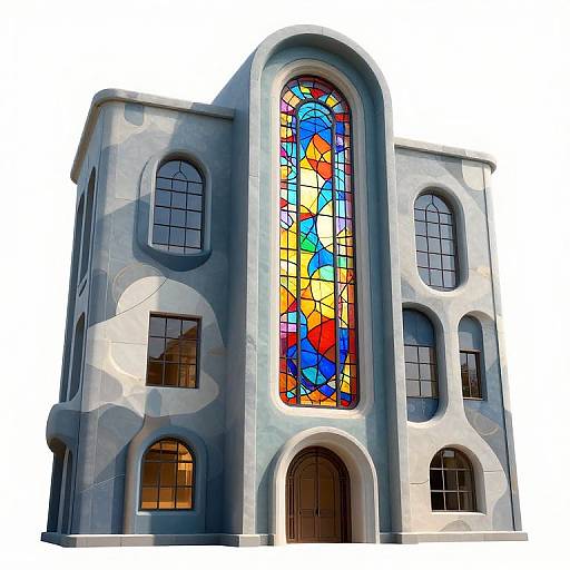 Surreal 3D Futuristic Escher Building