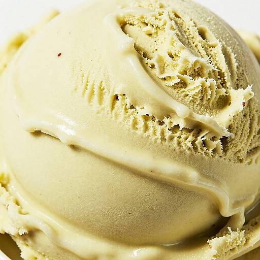 Close-Up Creamy Green Ice Cream