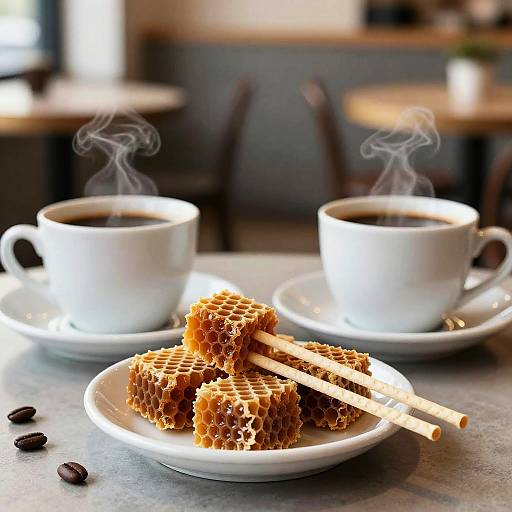 Honeycomb Toffee Coffee Stirrer Scene
