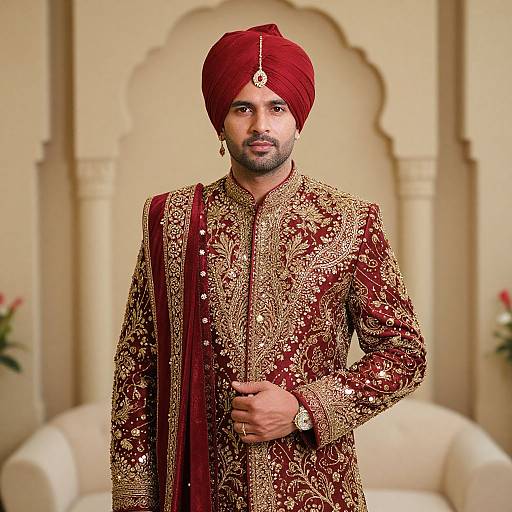 Traditional Indian Groom Attire