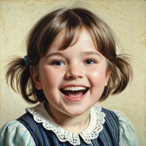 Joyful Vintage Child Portrait