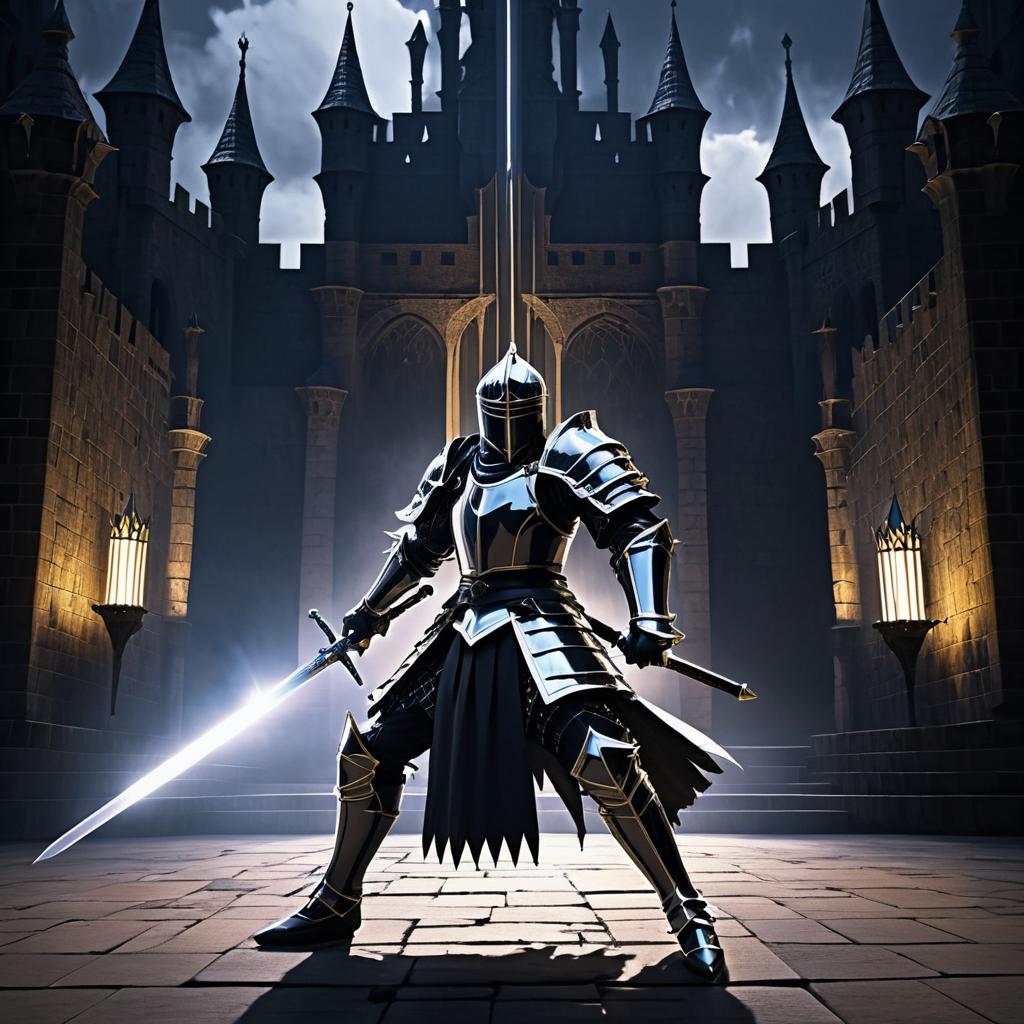 Epic Knight Duel in Dark Castle