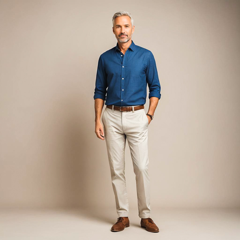 Confident Middle-Aged Man Photoshoot