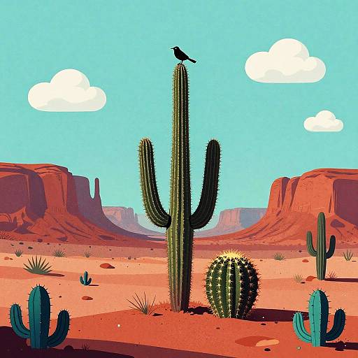 Vibrant Desert Graffiti Scene